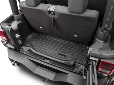 Weathertech DigitalFit Cargo Liner; Black (07-15 Jeep Wrangler JK 2-Door)
