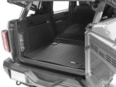 Weathertech DigitalFit Cargo Liner; Black (21-24 Bronco 4-Door)