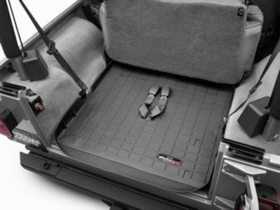 Weathertech DigitalFit Cargo Liner; Black (03-06 Jeep Wrangler TJ, Excluding Unlimited)