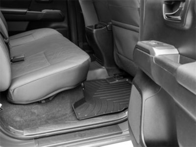 Weathertech DigitalFit Rear Floor Liner; Black (16-23 Tacoma Double Cab)
