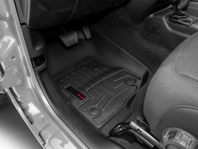 Weathertech DigitalFit Front and Rear Floor Liners; Black (20-24 Jeep Gladiator JT)