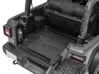 Weathertech DigitalFit Cargo Liner; Behind 1st Row; Black (18-24 Jeep Wrangler JL 2-Door, Excluding 4xe)