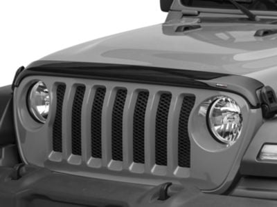 Weathertech Low Profile Hood Protector; Dark Smoke (18-24 Jeep Wrangler JL)