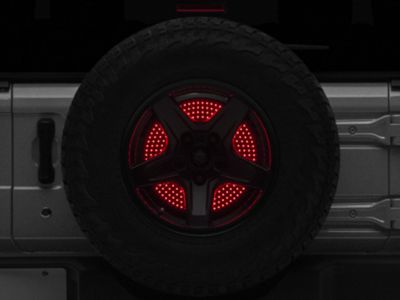 XK Glow 5th Wheel Light with Sequential Turn Signal/Brake/Reverse (97-24 Jeep Wrangler TJ, JK & JL)