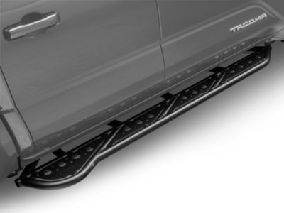 ZRoadz Tacoma TRAILX.R1 Series Rock Sliders with Step Plates; Low